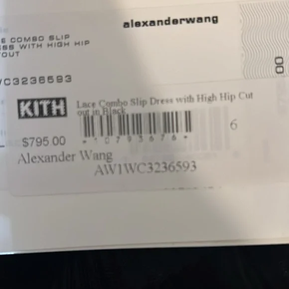 Alexander Wang black ruffle slip minidress - Picture 4 of 5